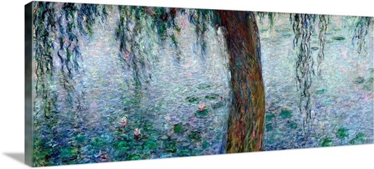 Waterlilies: Morning with Weeping Willows