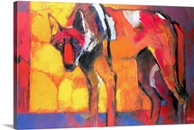 Wolf, 1996 (oil on canvas)