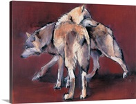 Wolf Composition, 2001 (oil on canvas)