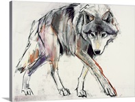 Wolf (mixed media on paper)
