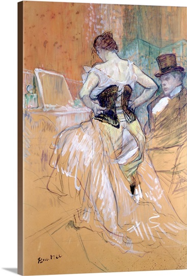 Woman at her Toilet, study for Elles, c.1896 (chalk and oil) (see also 36635)