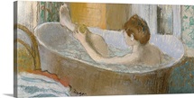 Woman in her Bath, Sponging her Leg, c.1883 (pastel on paper)