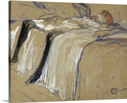 Woman lying on her Back Lassitude, study for Elles, 1896 (oil on cardboard)