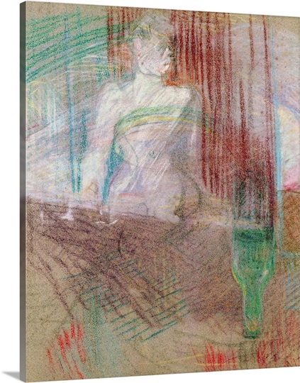 Woman standing behind a table, from Elles, 1889 (pastel on paper)