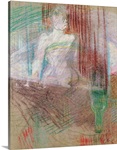Woman standing behind a table, from Elles, 1889 (pastel on paper)