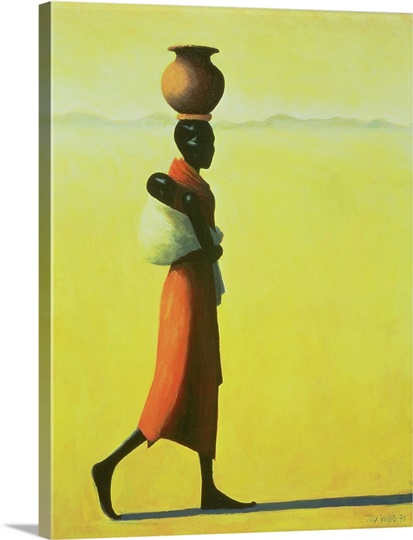 Woman Walking, 1990 (oil on canvas)