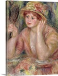 Woman with a Mirror, c.1915 (oil on canvas)
