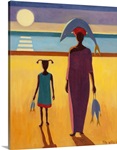 Woman with Fish (oil on canvas)