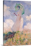 Woman with Parasol turned to the Left, 1886 (oil on canvas)