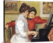 Yvonne and Christine Lerolle at the piano, 1897 (oil on canvas)