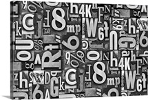Typography Metal Horizontal