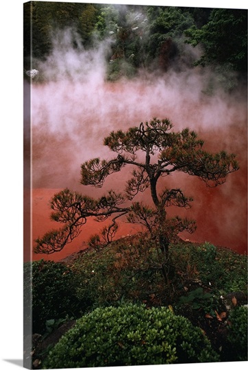 Blood Pond Hell, Beppu, Kyushu Island, Japan