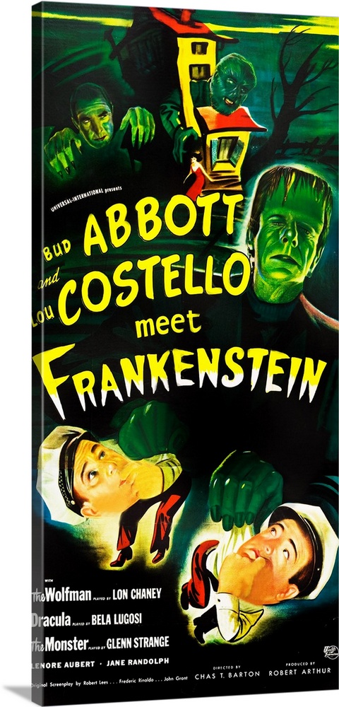 Abbott And Costello Meet Frankenstein Wall Art Canvas Prints