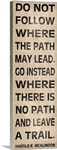 Leave a Trail