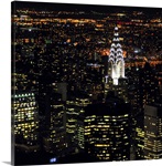 Chrysler Building at night, New York City.