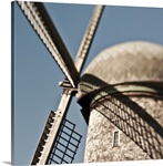 close up of a Dutch windmill.