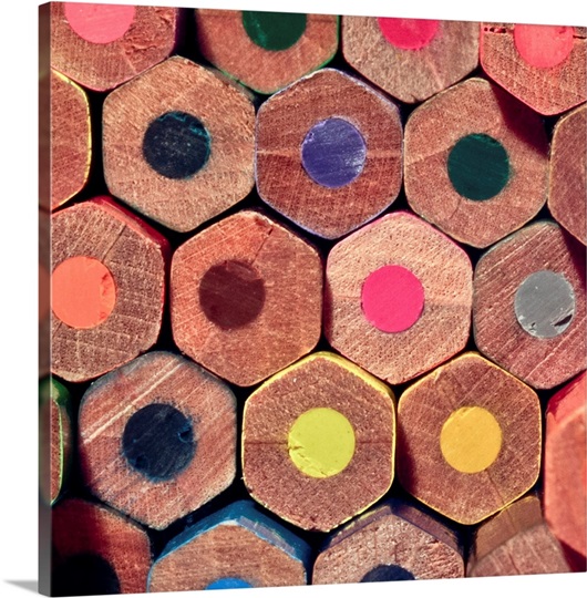 Colored pencils. Photo Canvas Print Great Big Canvas