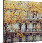 Facade of a c. 19th Century tenement house in central Madrid