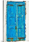 Greece, Cyclades Islands, Mykonos, Old blue door