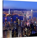 Hong Kong Victoria Harbor at Night