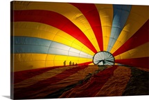Inside of hot air balloon