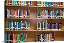 Library bookshelves