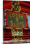 Loose slots sign on casino, Las Vegas, Nevada
