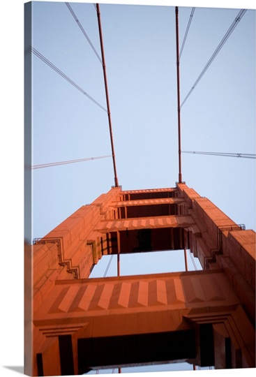 Low angle view of a bridge, Golden Gate Bridge, San Francisco, California