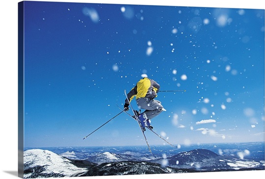 Man Skiing