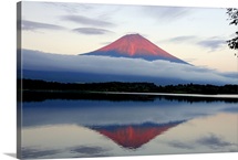 Mount Fuji at sunset, Japan.