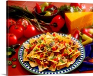 Nachos with ingredients