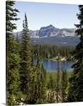Overlooking Moosehorn Lake in Uinta Mountains, Utah.