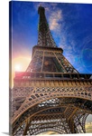 Picture took under the Eiffel Tower at sunset.