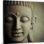 Stone Buddha head.
