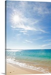 Sun with beach, Maui, Hawaii.