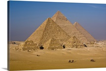 The Great Pyramids of Giza, Egypt.