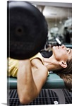 Woman lifting barbell