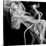 Black Smoke Abstract Square