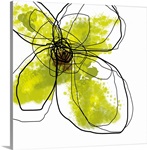 Green Liquid Floral Four