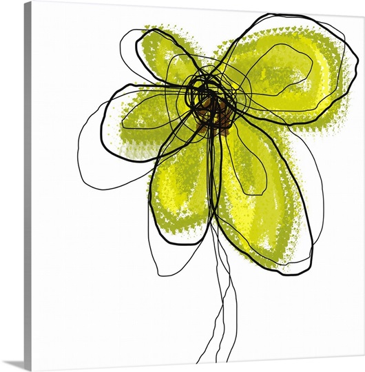 Green Liquid Flower one