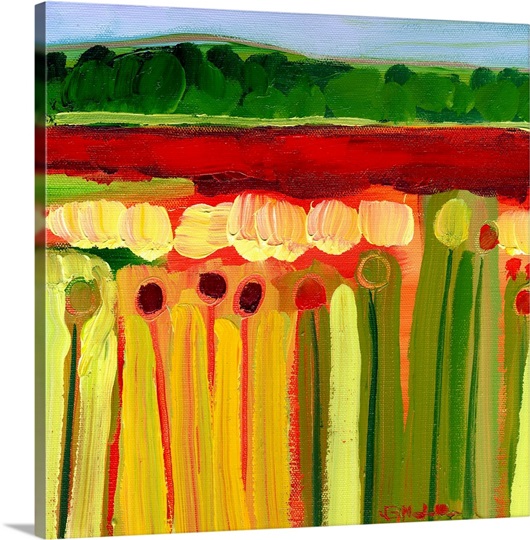 Skagit Fields in Red No 2