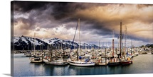 A Dramatic Sunset over Resurrection Bay, Seward, Alaska