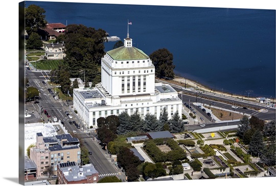 Alameda County, Oakland, California Aerial Photograph Photo Canvas