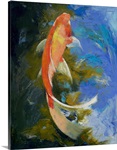 Butterfly Koi Painting