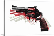 Revolver on White