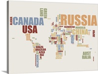 World Map in Words 2