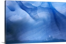 Ancient blue iceberg, detail, Antarctica
