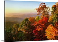 Blue Ridge Mountains from Bluff Mountain Overlook, North Carolina
