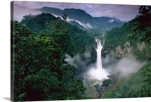 San Rafael or Coca Falls on the Quijos River, Amazon, Ecuador