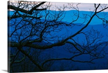 Sunset over mountains at Big Meadows, Blue Ridge Mountains, Virginia